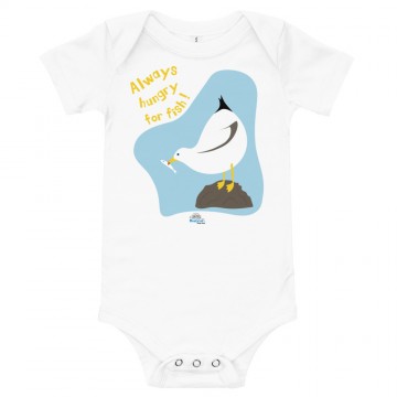 Seagull baby bodysuit