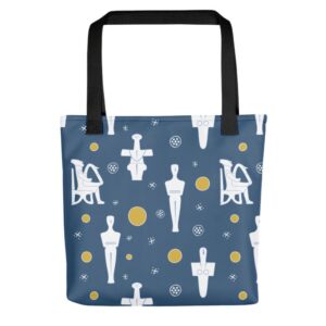 Cycladic Figurines Tote Bag