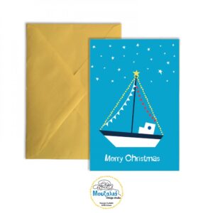 "Sailboat" Christmas Card