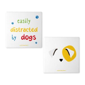Κεραμικό Σουβέρ | Easily Distracted By Dogs