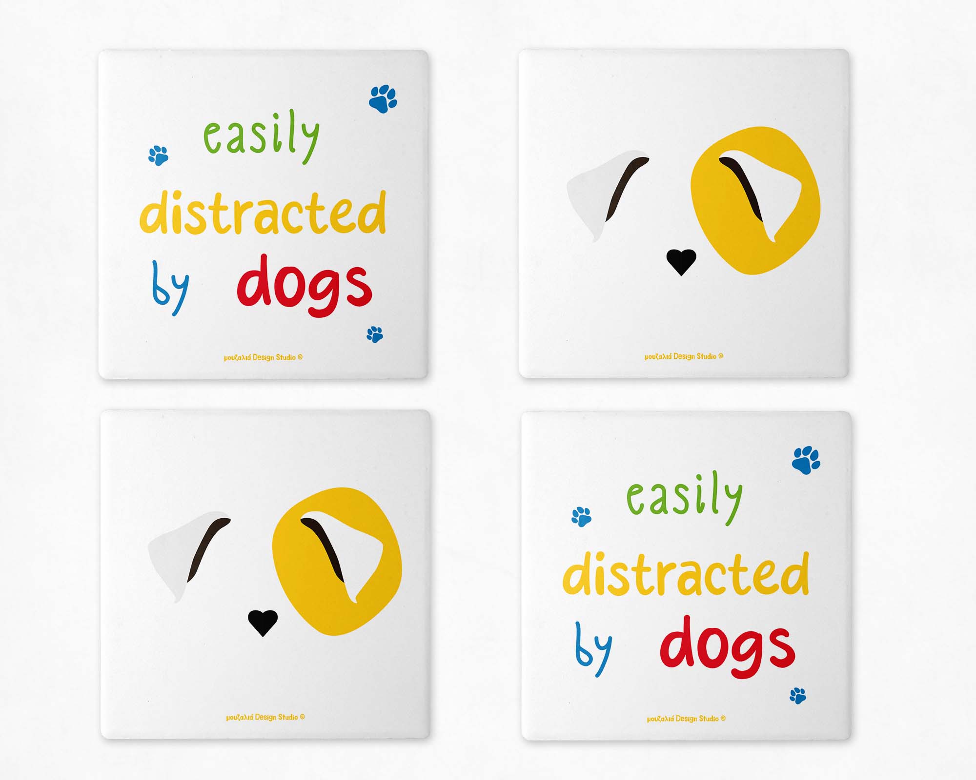 Ceramic Coaster | Easily Distracted By Dogs - Image 7